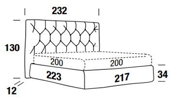 felis hamilton double bed sizes