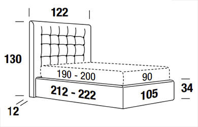 felis karl single bed sizes