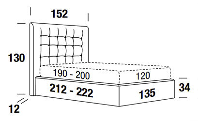 Karl Felis Single and a Half Bed Sizes 120