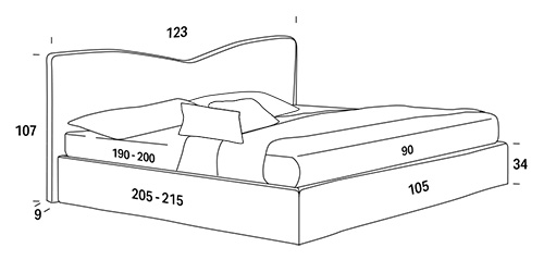 single bed felis megan measurements