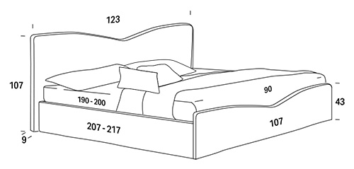 single bed felis megan measurements