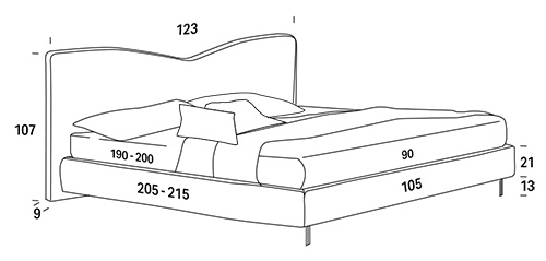single bed felis megan measurements