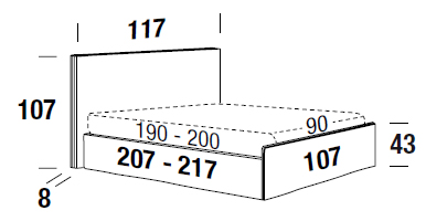 felis murphy single bed dimensions