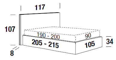 felis murphy single bed dimensions
