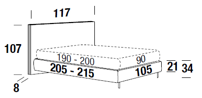 felis murphy single bed dimensions