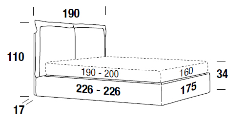 Oliver Felis double bed dimensions