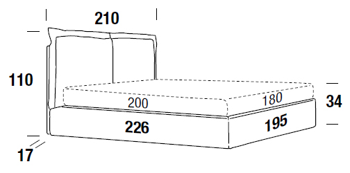 Oliver Felis double bed dimensions