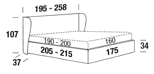 Dimensions of Paris Bed