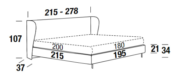 Dimensions of Paris Bed