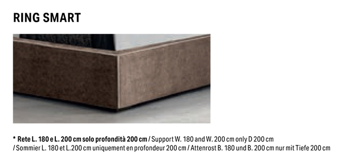 Ring Smart bed frame structure of the Spencer Felis bed