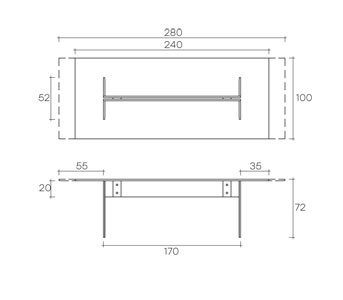 table fiam model llt sizes