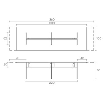 table fiam model llt sizes