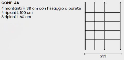 Remind Fiam Bookcase sizes