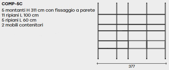 Remind Fiam Bookcase sizes