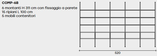 Remind Fiam Bookcase sizes