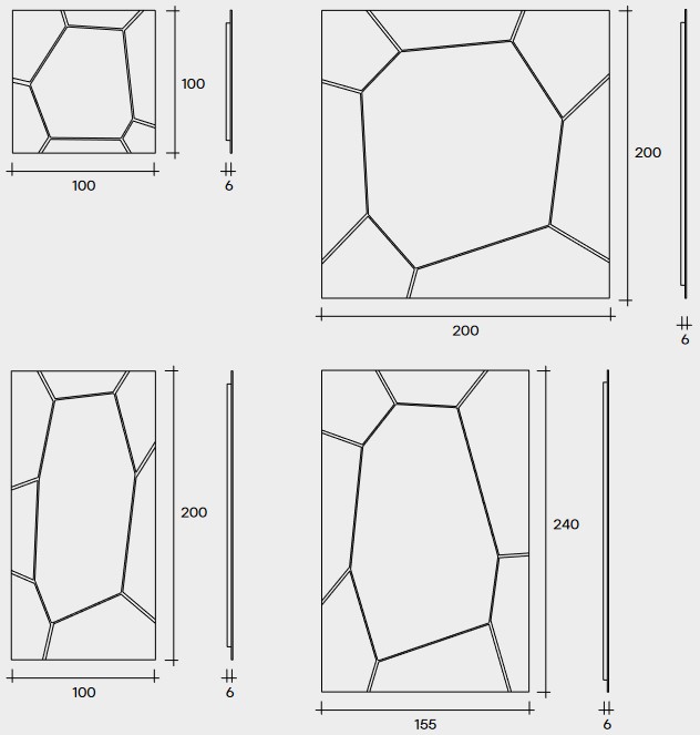 Silica Fiam Mirror sizes