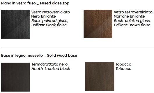 Flaminio Fiam Table finish