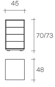 home office fiam model luminare cassettiera sizes
