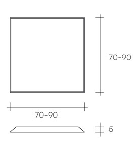 mirror fiam model mirage sizes