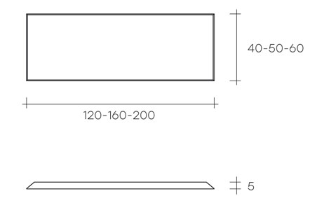 mirror fiam model mirage sizes