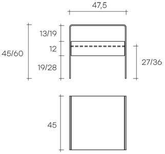sie table fiam model rialto night sizes