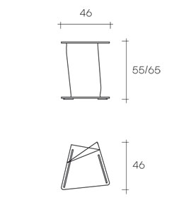 side table fiam model sigmy sizes