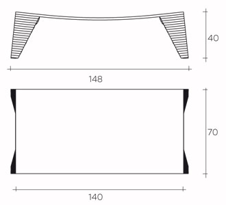 coffee table fiam model atlas sizes