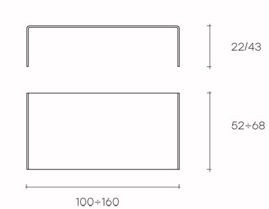 fiam table model rialto dimensions