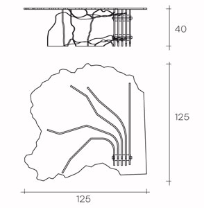 coffee table fiam model shell sizes