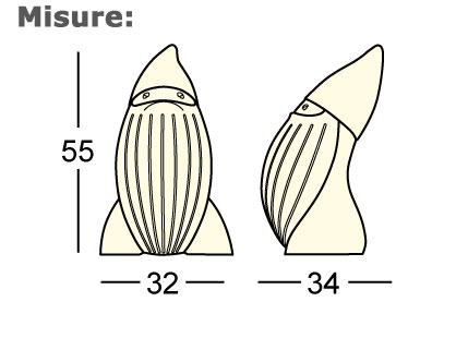 Baddy Statue Plust Led dimensions and sizes