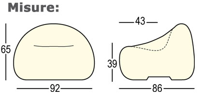 Gumball Armchair Plust Lightable dimensions and sizes
