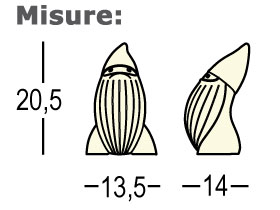 Mini Baddy Statue Plust Led dimensions and sizes