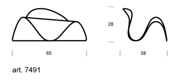 Fly magazine rack Tonin Casa dimensions