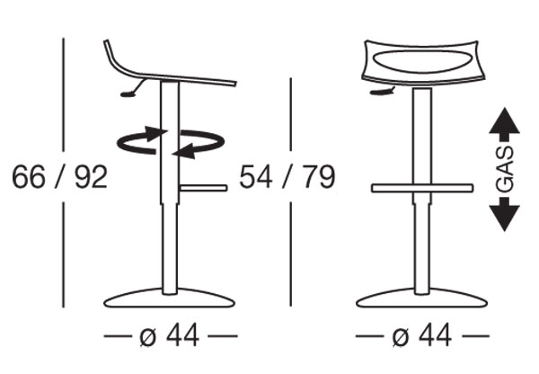 Diavoletto Scab Stool Dimensions of Diavoletto Scab Stool