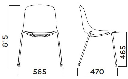 Pure Loop Mono Infiniti Design upholstered chair sizes