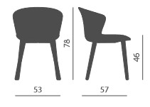 KiccaPlusGambeInLegno-Sedia-Kasterl-dimensioni