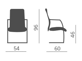 konca-kastel-sled-chair-dimensions