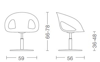 krizia-kastel-chromed-base-swivel-base