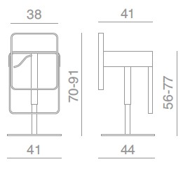 Kyro-sgabello-kastel-dimensioni