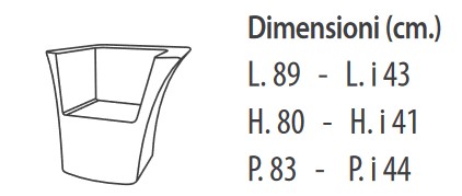 armchair-Cairo-lightable-Modum-größe