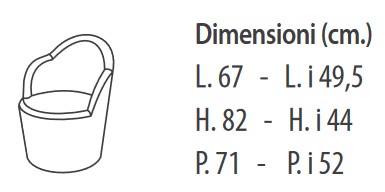 Poltrona-Tahiti-illuminabile-Modum-dimensioni