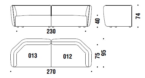 sofa-Chamfer-Moroso-dimensions