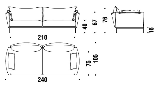 sofa-Gentry-Moroso-dimensions
