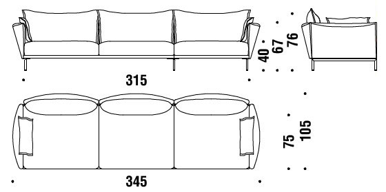 sofa-Gentry-Moroso-dimensions