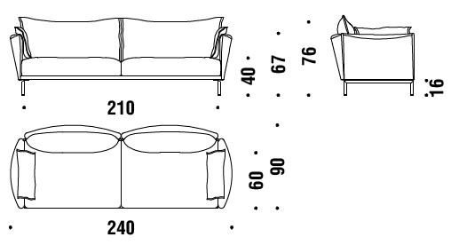 sofa-Gentry-Moroso-dimensions
