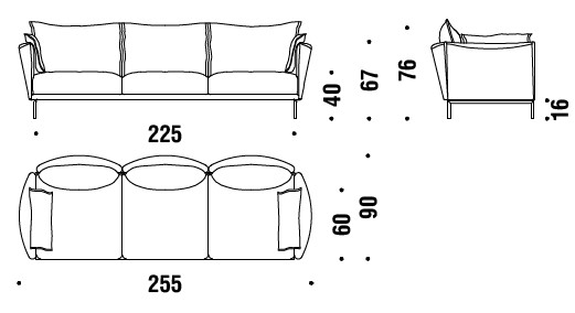 sofa-Gentry-Moroso-dimensions