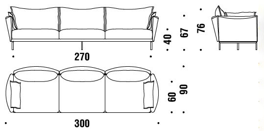 sofa-Gentry-Moroso-dimensions