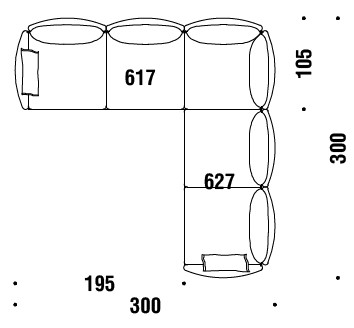 sofa-Gentry-Moroso-dimensions