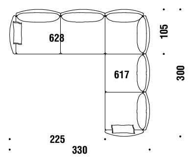 sofa-Gentry-Moroso-dimensions
