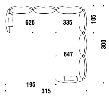 sofa-Gentry-Moroso-dimensions